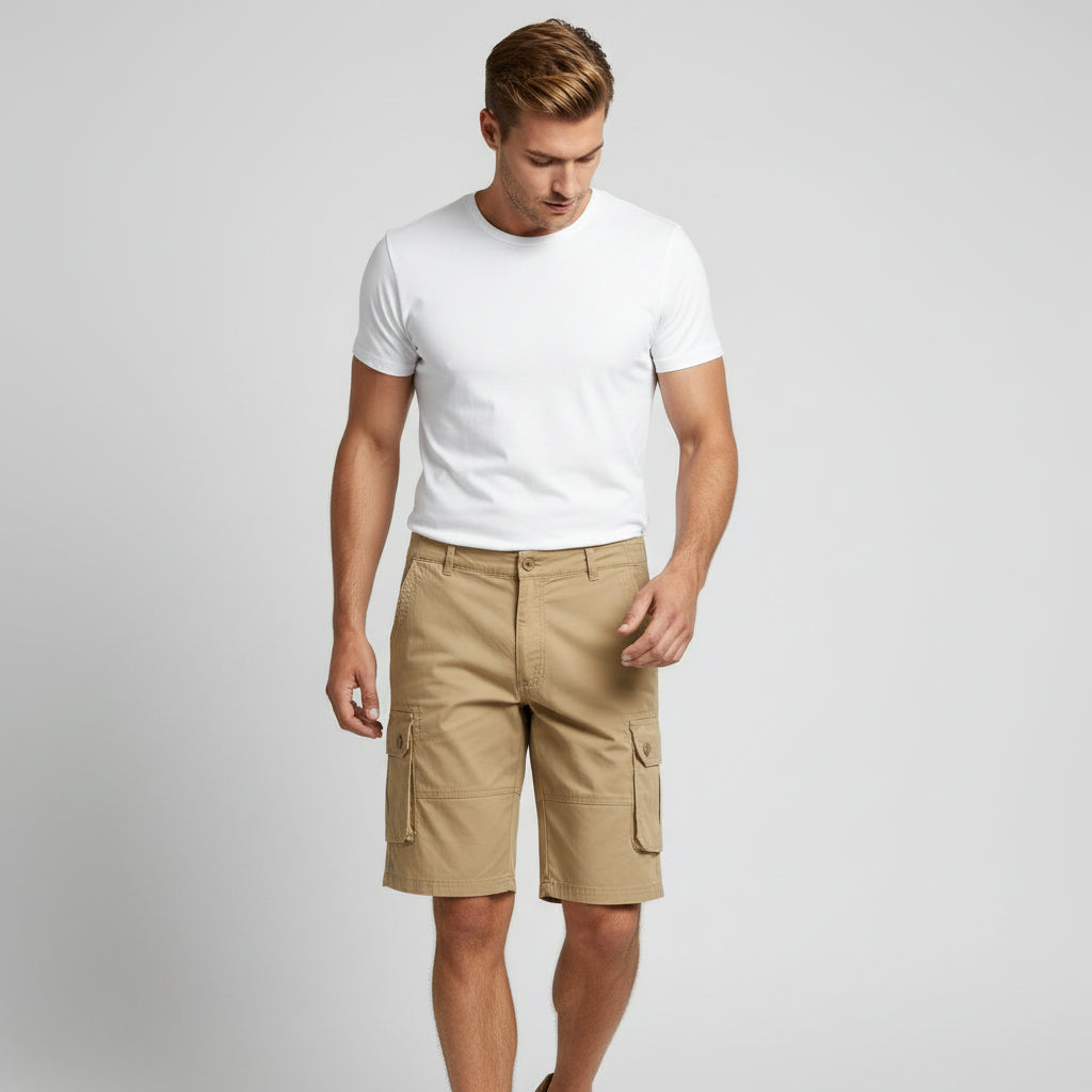 Cargo Shorts Straight Fit Multi-Pocket Utility for Men