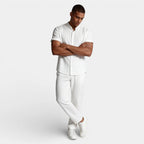 Button-Up Shirt Straight Leg Pants Two-Piece Set for Men