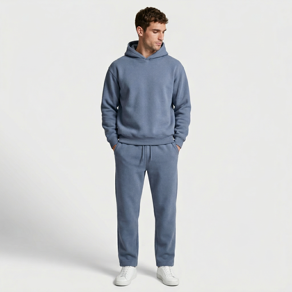 Hooded Sweater Matching Set Regular Fit for Men