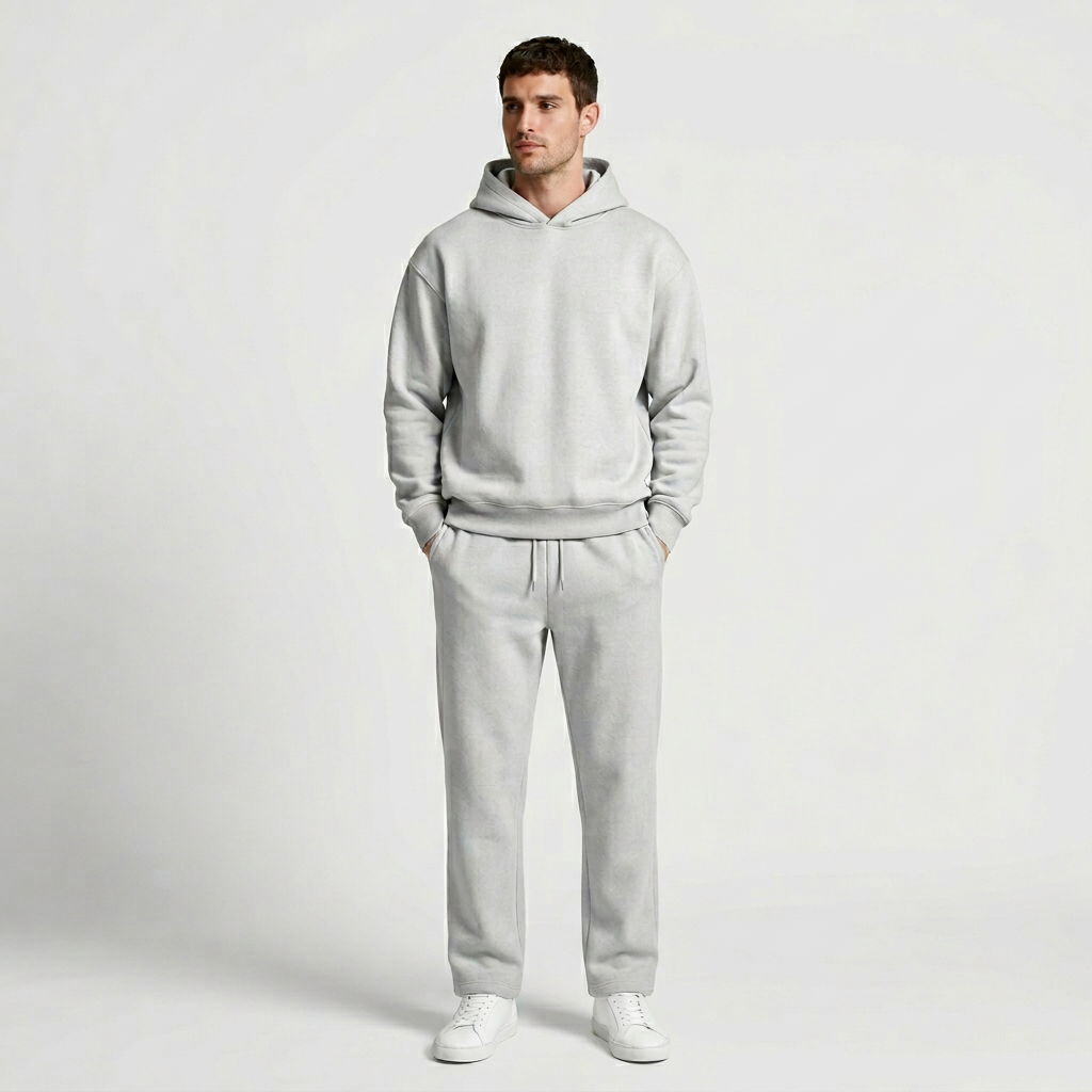 Hooded Sweater Matching Set Regular Fit for Men