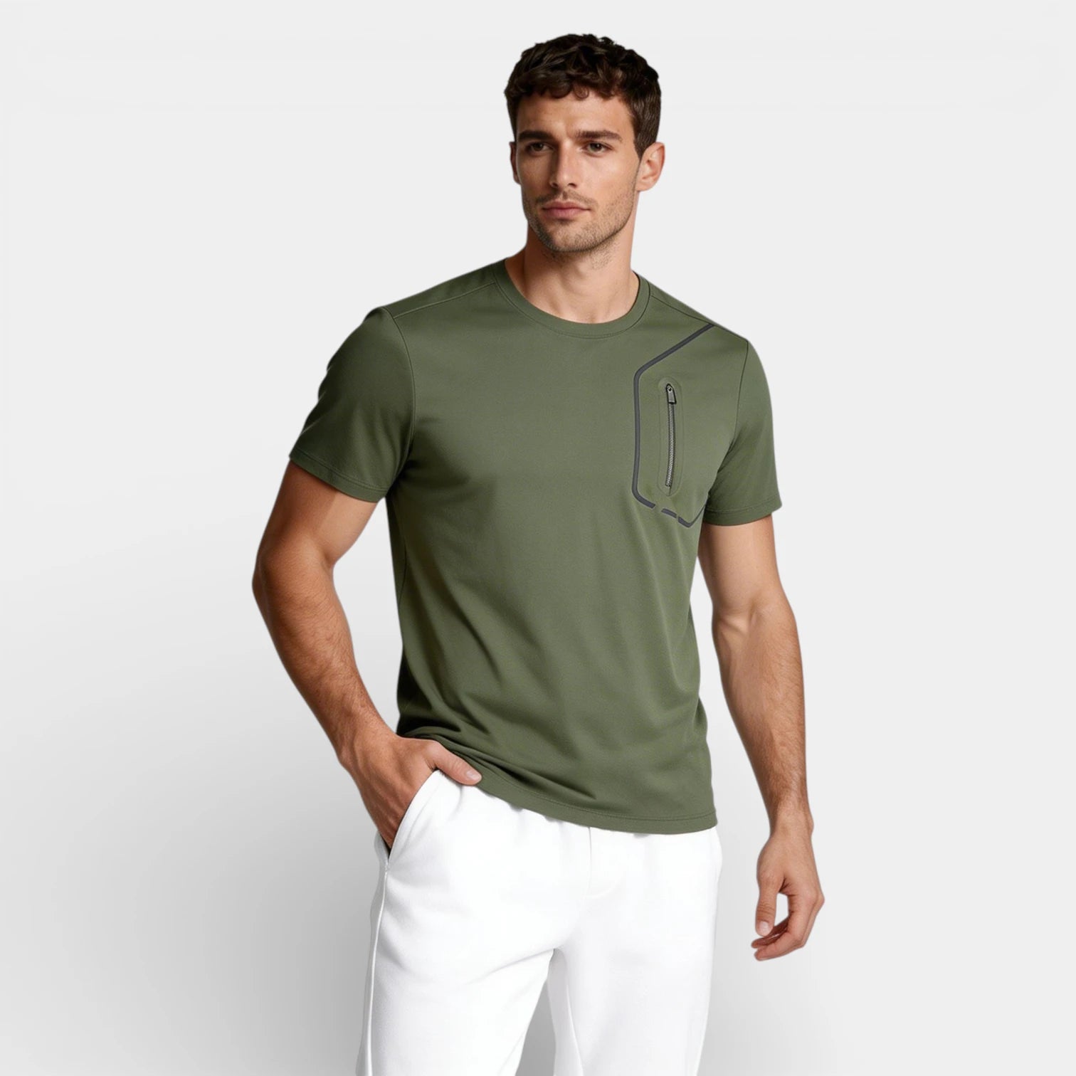 Crew Neck Running T-Shirt Short Sleeve for Men