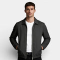Polo Collar Zip-Up Jacket Regular Fit for Men