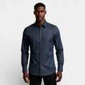 Slim Fit Long Sleeve Button-Up Shirt for Men