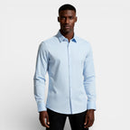 Slim Fit Long Sleeve Button-Up Shirt for Men