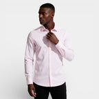 Slim Fit Long Sleeve Button-Up Shirt for Men