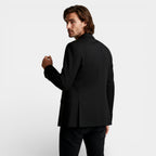 Two-Button Notch Lapel Blazer With Pin for Men