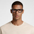 Square Frame Sunglasses Gold Detail for Men