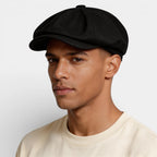 Textured Newsboy Cap Rounded Fit for Men