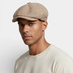 Textured Newsboy Cap Rounded Fit for Men