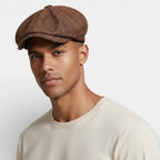 Textured Newsboy Cap Rounded Fit for Men