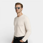 Round Metal Frame Sunglasses Tinted Lenses for Men