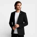 Two-Button Notch Lapel Blazer With Pin for Men