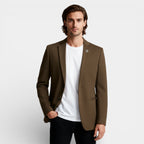 Two-Button Notch Lapel Blazer With Pin for Men