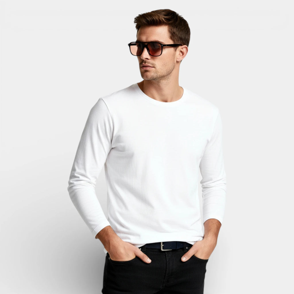 Square Aviator Sunglasses Double Bridge Black Frame for Men