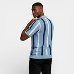 Striped Open Collar Polo Shirt Regular Fit for Men