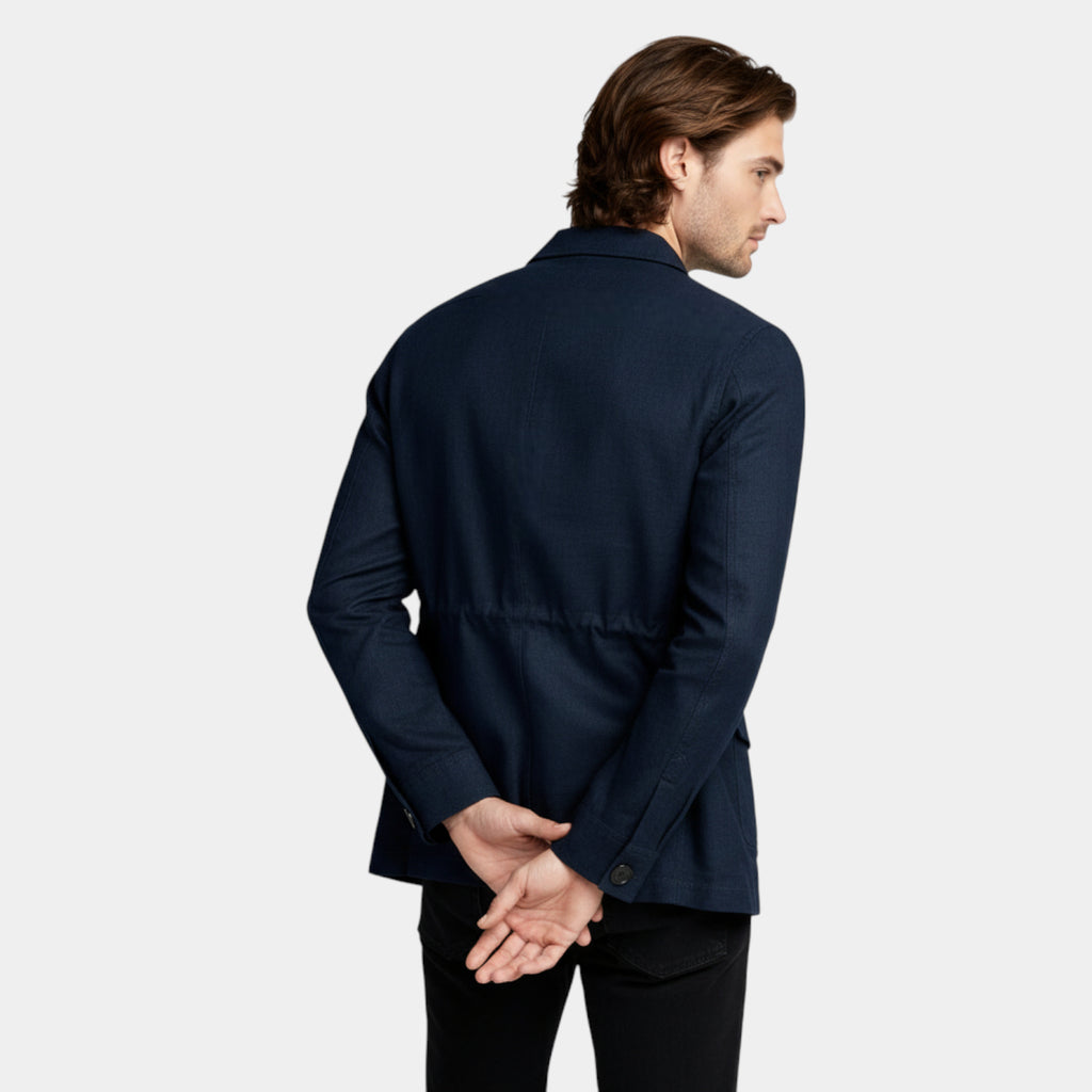 Button-Front Utility Jacket Regular Fit for Men