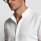 Short Sleeve Button-Up Shirt Regular Fit for Men