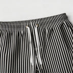 Striped Drawstring Shorts Elastic Waist Relaxed Fit for Men