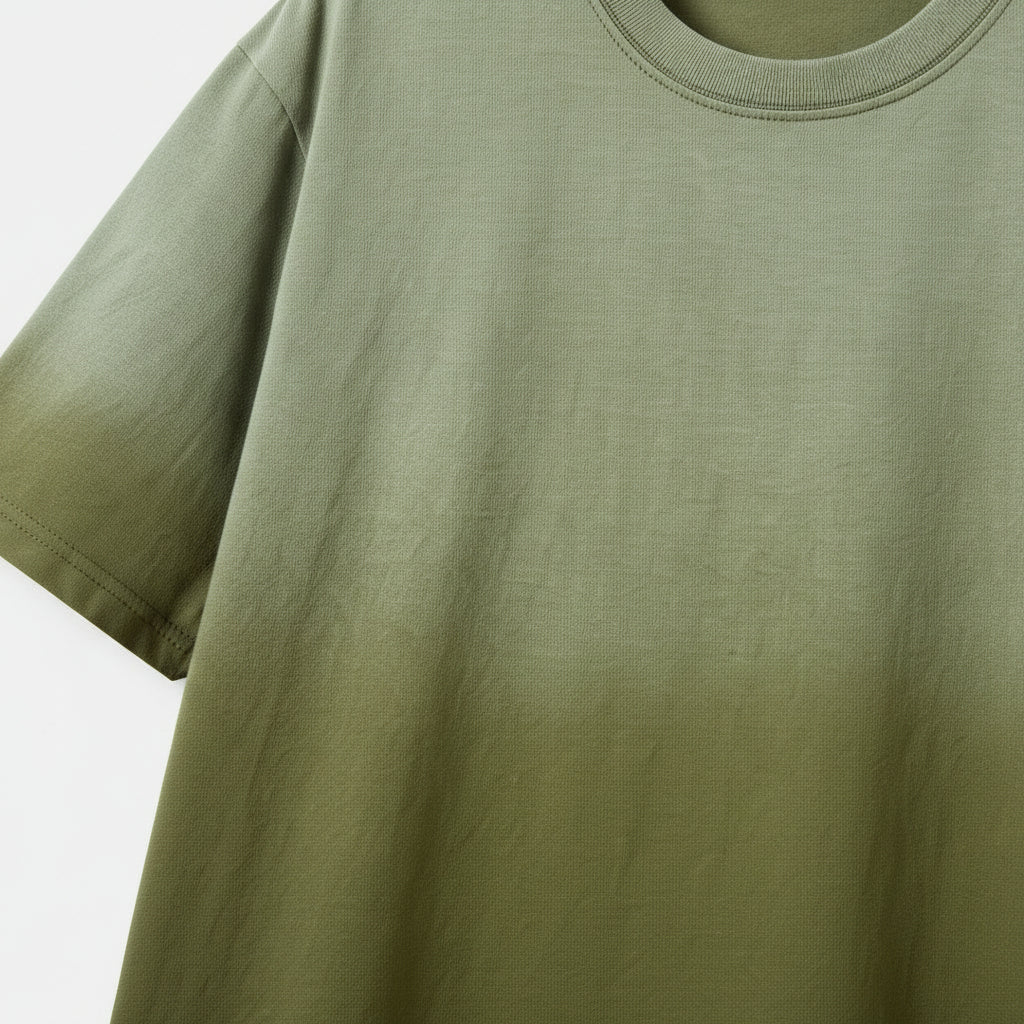 Ombre Gradient Crew Neck T-Shirt Short Sleeve for Men