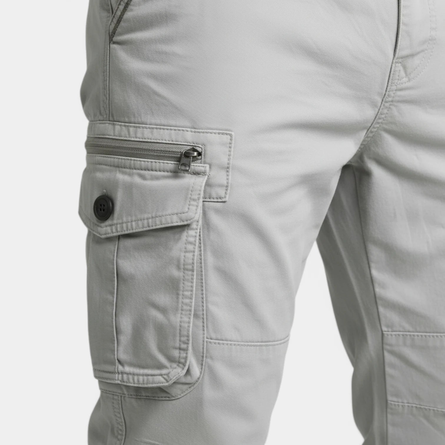 Cargo Jogger Pants Drawstring Tapered Fit for Men