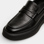 Round Toe Slip-On Penny Loafers for Men