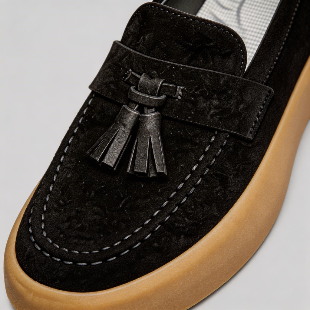Tassel Penny Loafers Thick Sole Slip-On for Men