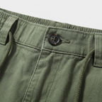 Belted Cargo Shorts Relaxed Fit Multi-Pocket for Men
