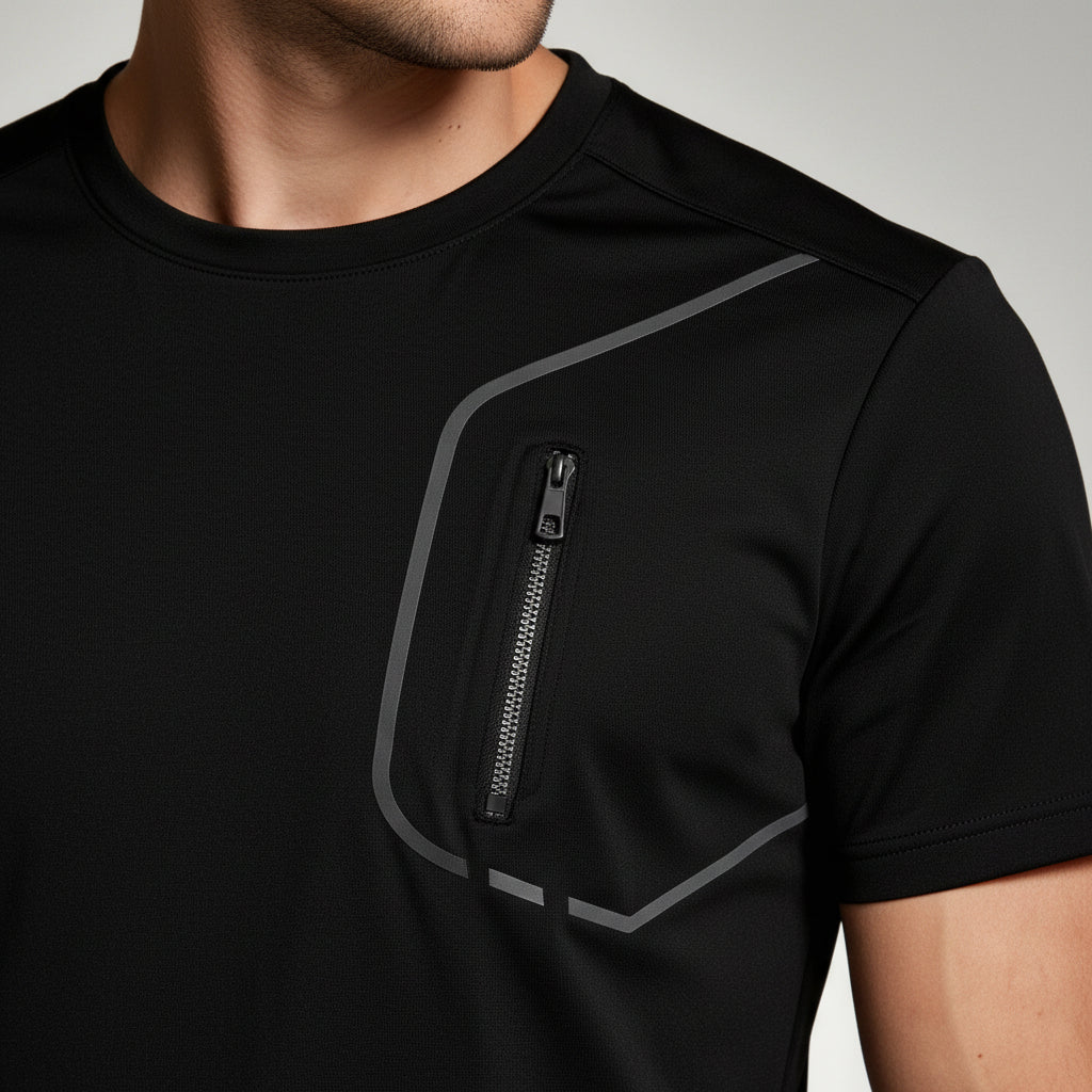 Crew Neck Running T-Shirt Short Sleeve for Men