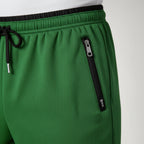 Athletic Drawstring Tapered Pants Zip Pockets for Men