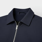 Polo Collar Zip-Up Jacket Regular Fit for Men