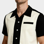 Short Sleeve Button-Up Shirt Regular Fit for Men