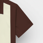 Short Sleeve Button-Up Panel Shirt Regular Fit for Men