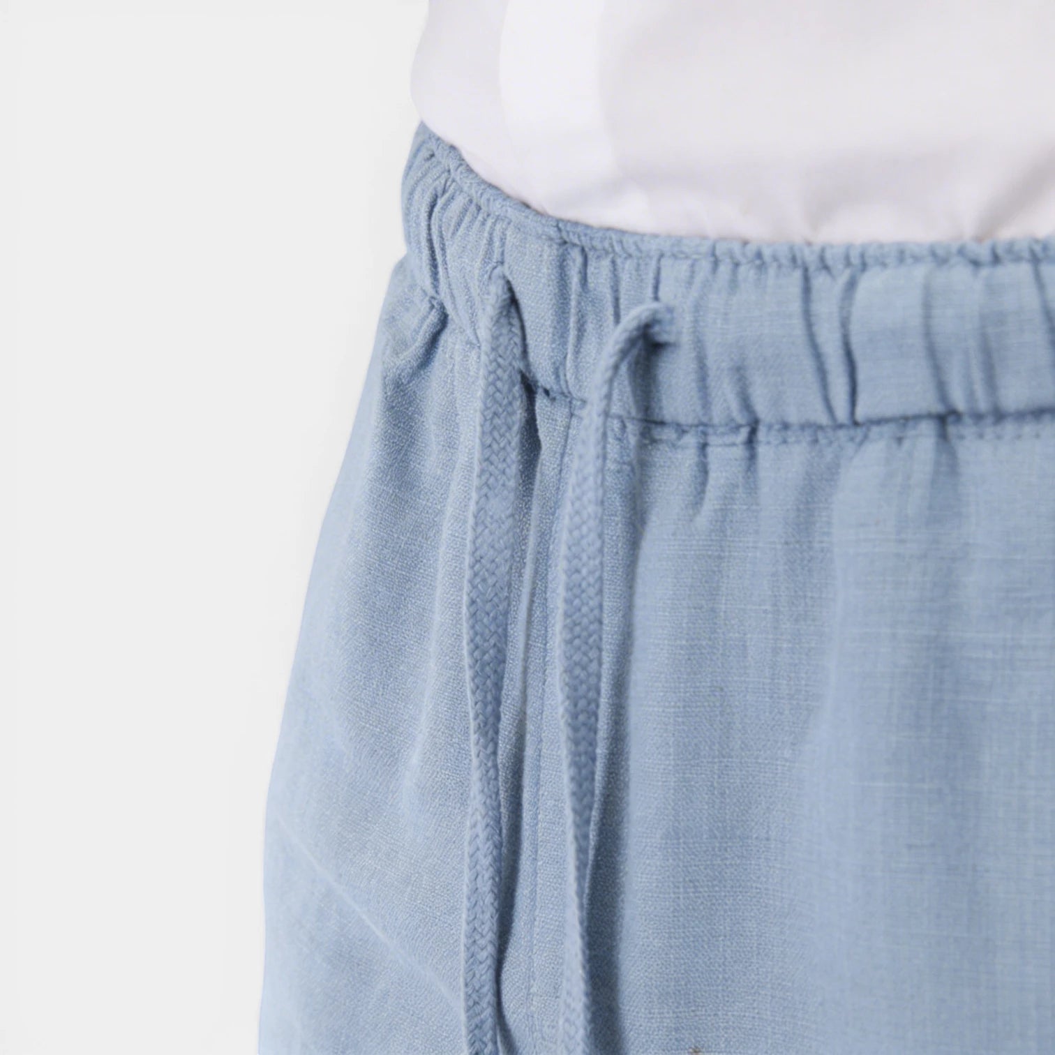 Straight Leg Drawstring Elastic Waist Pants for Men
