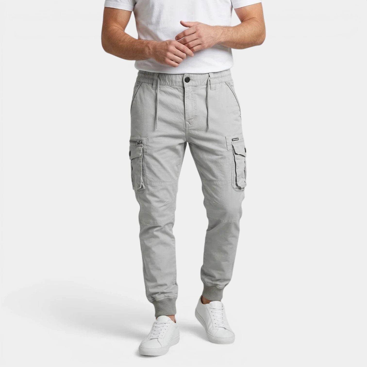 Cargo Jogger Pants Drawstring Tapered Fit for Men