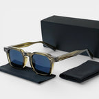 Square Frame Tinted Lens Sunglasses Full-Rim for Men