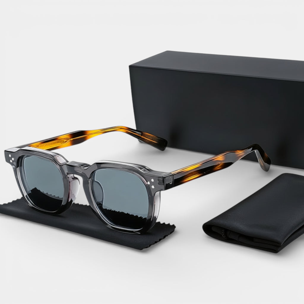 Square Frame Tinted Lens Sunglasses Full-Rim for Men