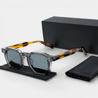 Square Frame Tinted Lens Sunglasses Full-Rim for Men