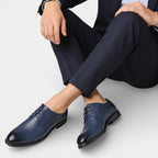 Lace-Up Derby Dress Shoes Smooth Toe for Men