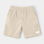 Corduroy Drawstring Shorts Elastic Waist Relaxed Fit for Men