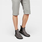 Chelsea Boots Leather Slip-On Elastic Panel for Men