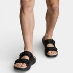 Sport Sandals Dual Buckle Adjustable Strap Open Toe for Men