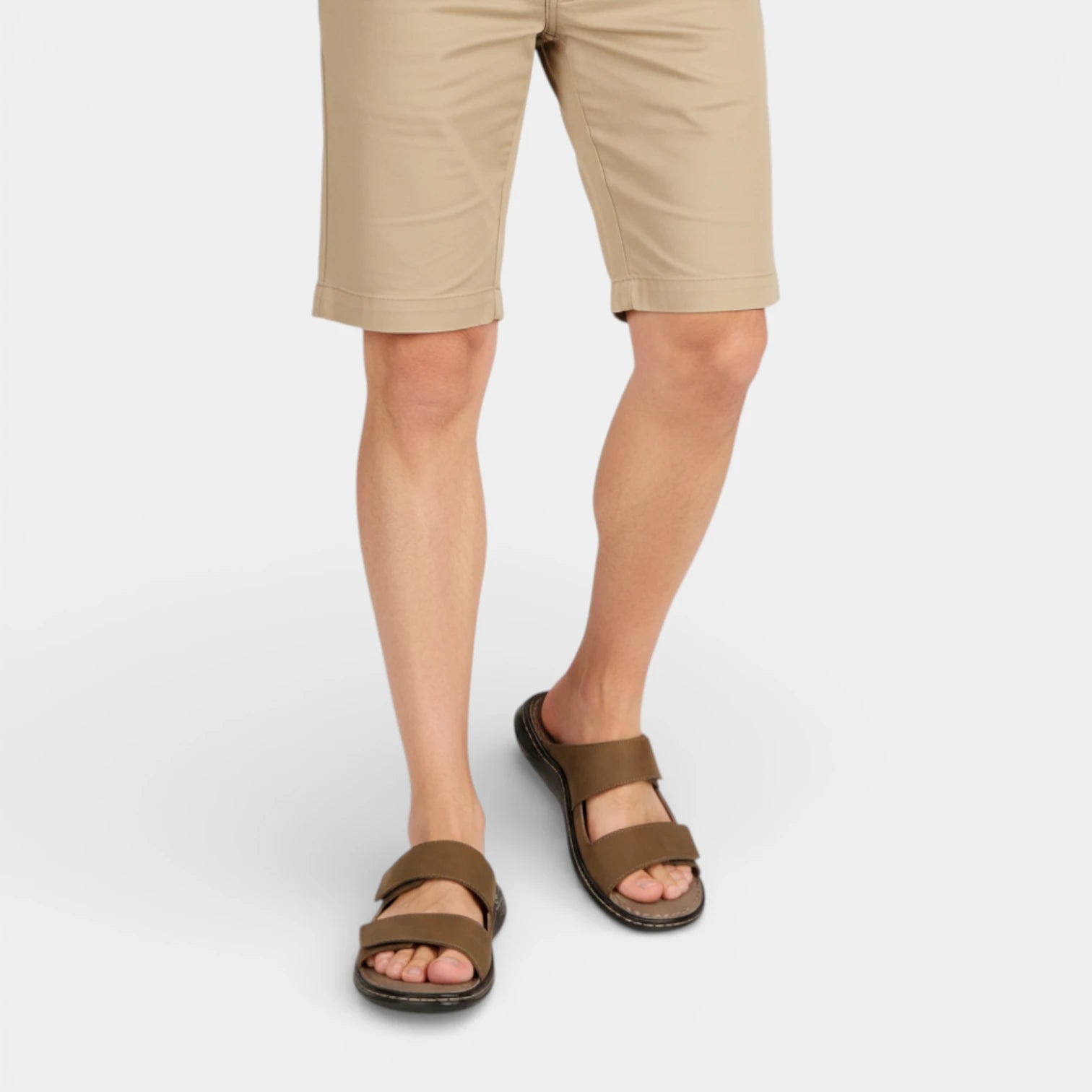 Double Strap Open Toe Slide Sandals for Men