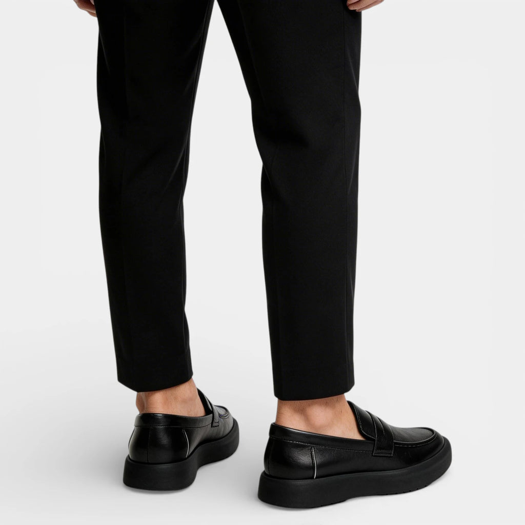 Round Toe Slip-On Penny Loafers for Men