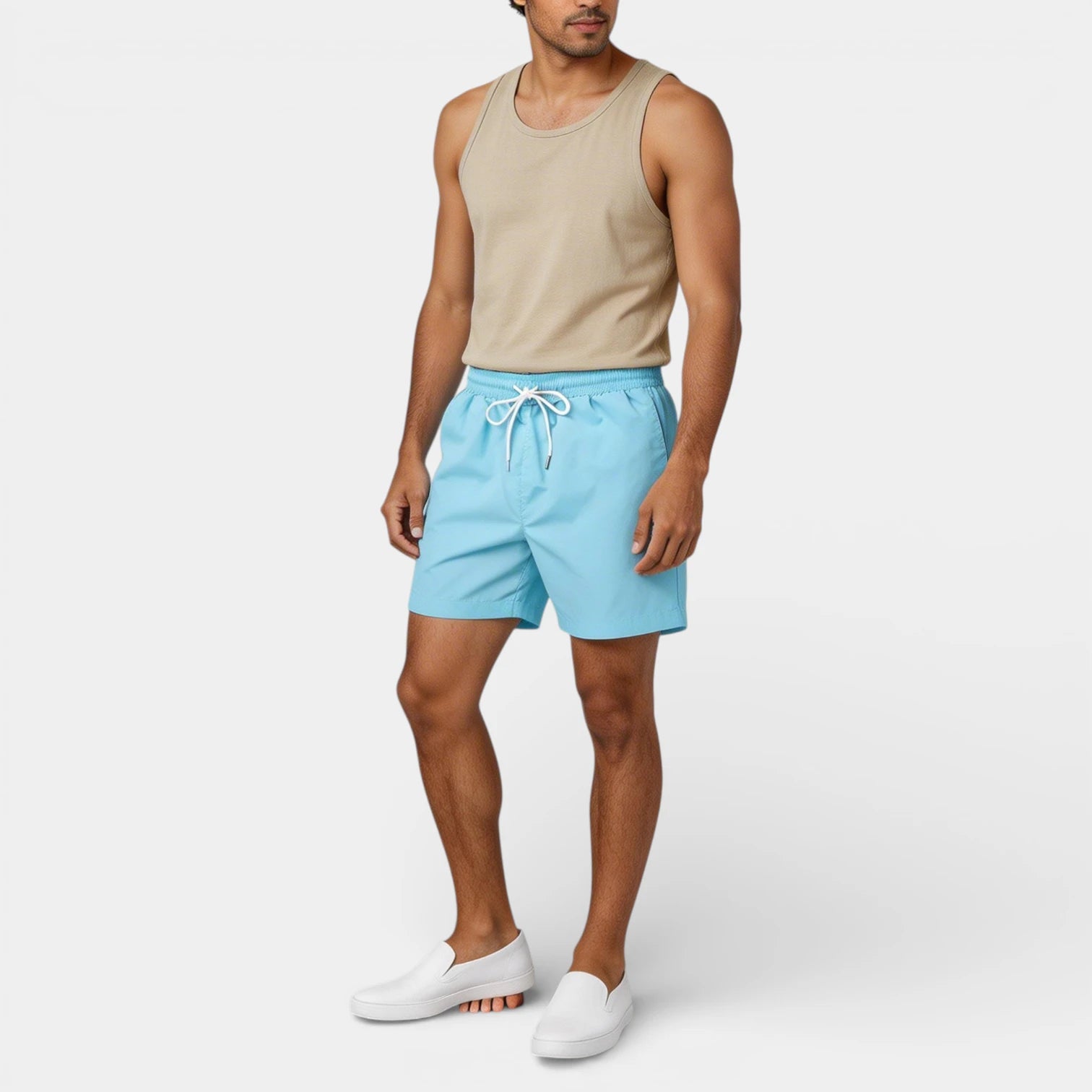 Drawstring Swim Shorts Quick-Dry for Men
