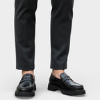 Slip-On Loafers Chunky Sole Vamp Strap for Men