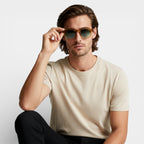 Square Frame Tinted Lens Sunglasses Full-Rim for Men