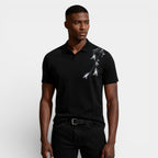 Short Sleeve Knit Polo Shirt Collared for Men