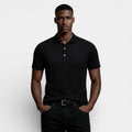 Short Sleeve Knit Polo Shirt Collared for Men