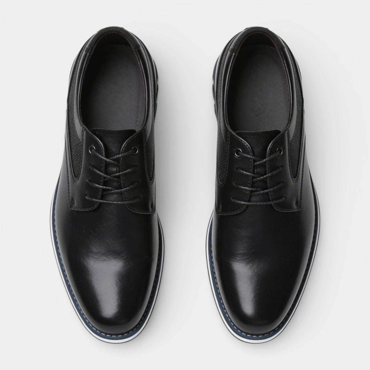Lace-Up Derby Shoes Round Toe for Men