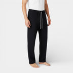 Knit Drawstring Pants Straight Leg Relaxed Fit for Men